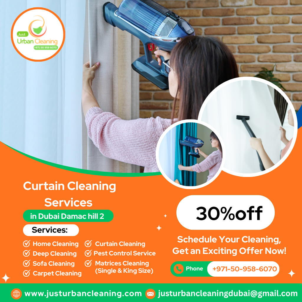 Curtain Cleaning Services in Dubai Damac hill 2